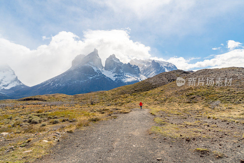 智利Torres del Paine国家公园的徒步旅行路线